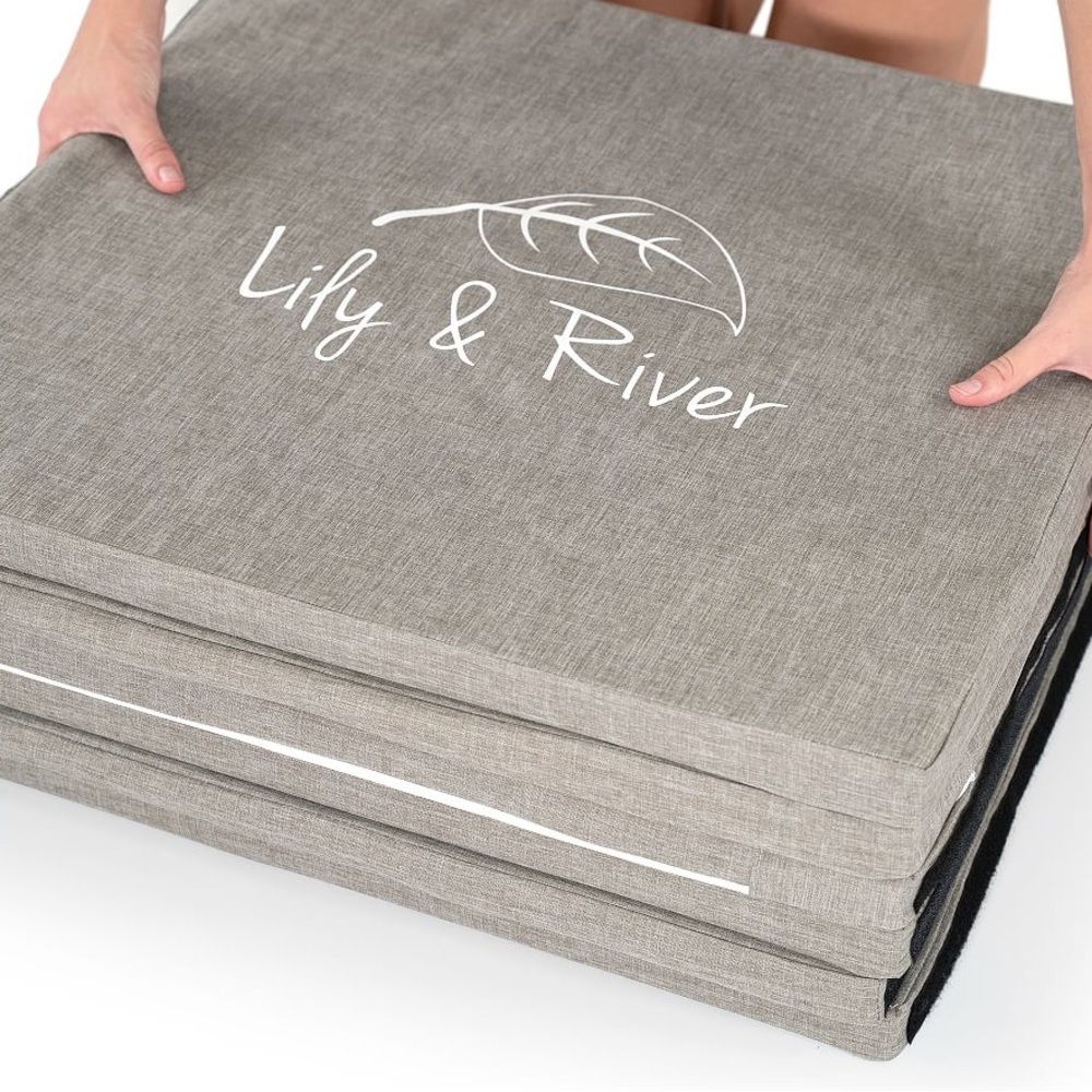 Pottery Barn Lily & River Gray Play Mat child baby kids playmat